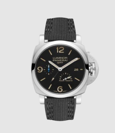 Panerai Luminor GMT Power Reserve 44mm Replica Watch PAM01321 RECYCLED PET BLACK